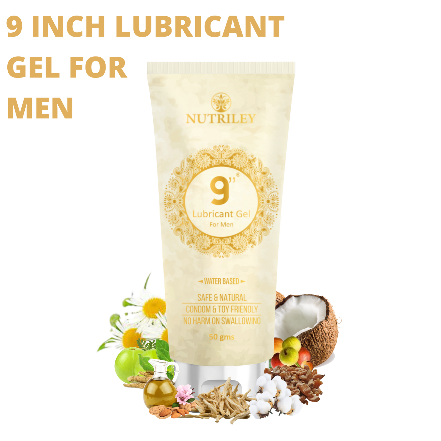 9" Inch - Lubricant Gel for Men (50 Gms)