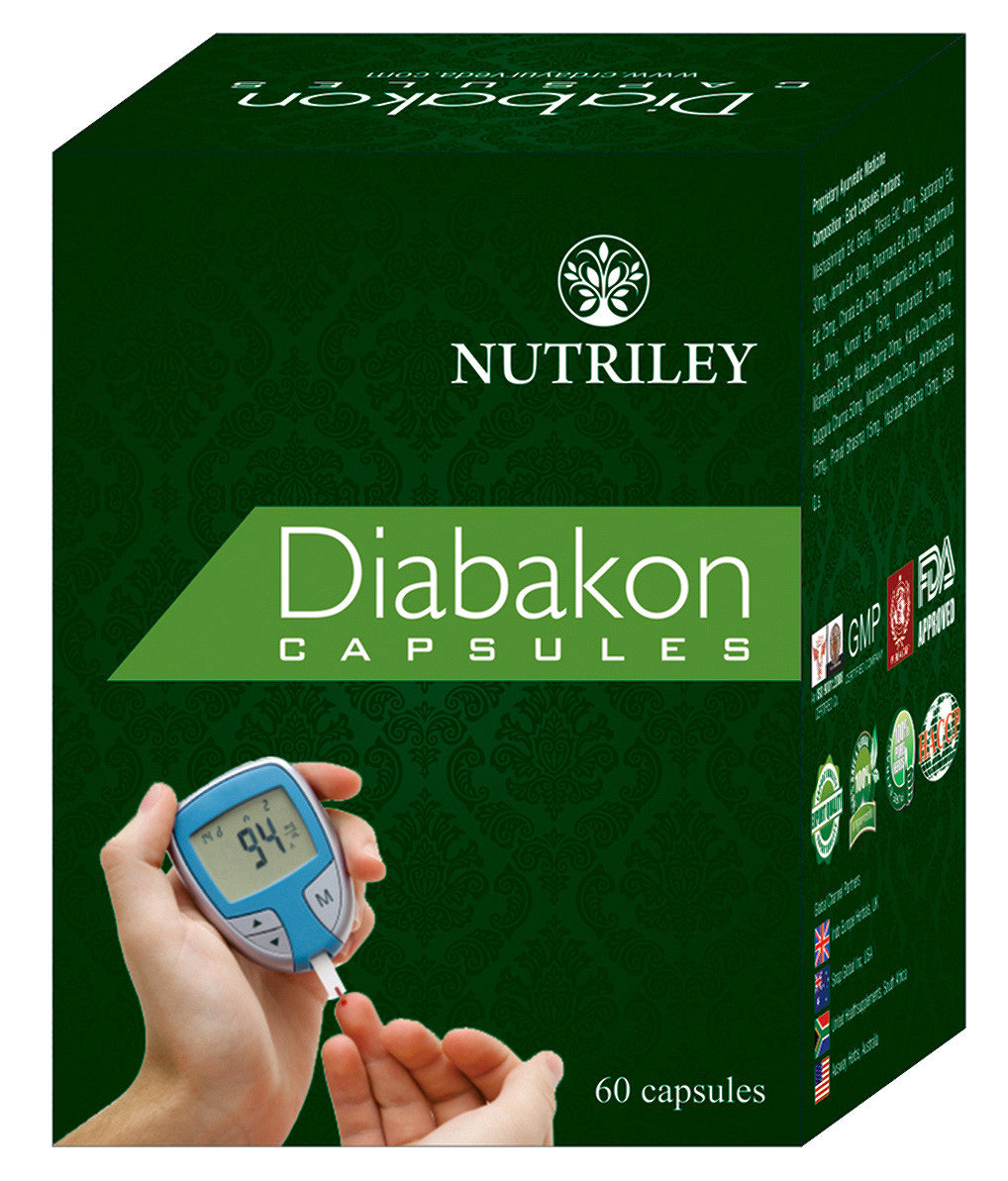 Nutriley Diabakon - Diabetes Control Capsules (60 Caps)