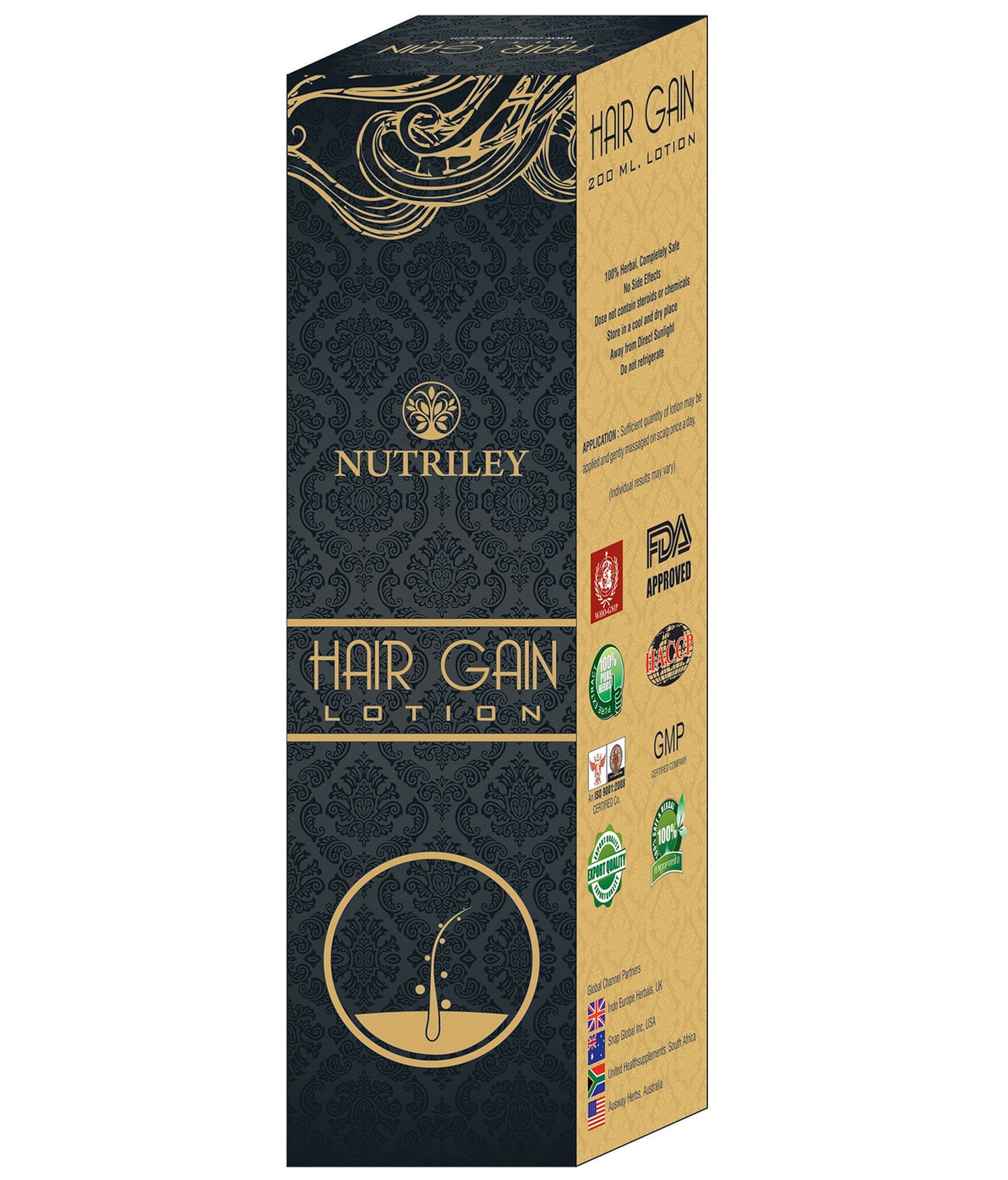 Nutriley Hair Gain - Hair Regeneration Lotion (200 ML)