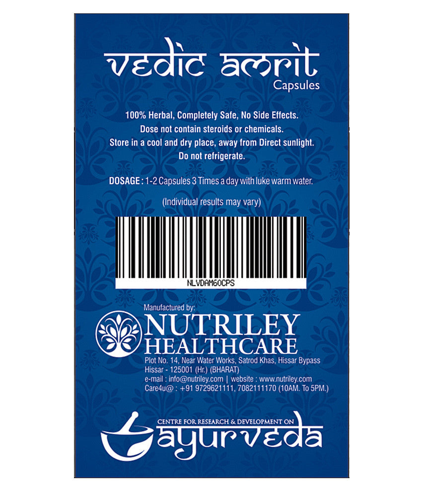 CRD Ayurveda Vedic Amrit - General Wellness & Immunity Capsules (60 Capsules)- Pack of 2